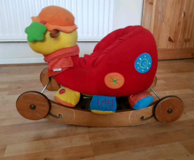 wooden ladybug ride on